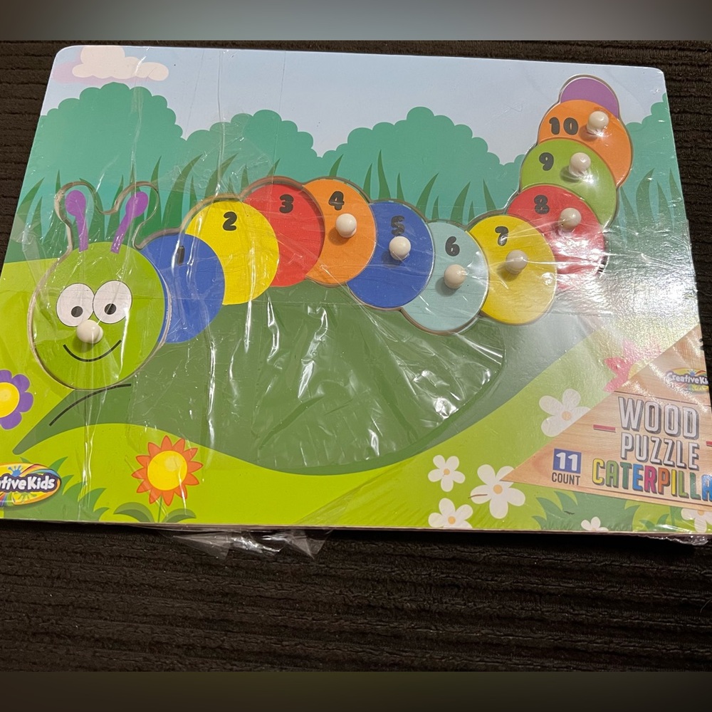Creative Kids Caterpillar wood puzzle!